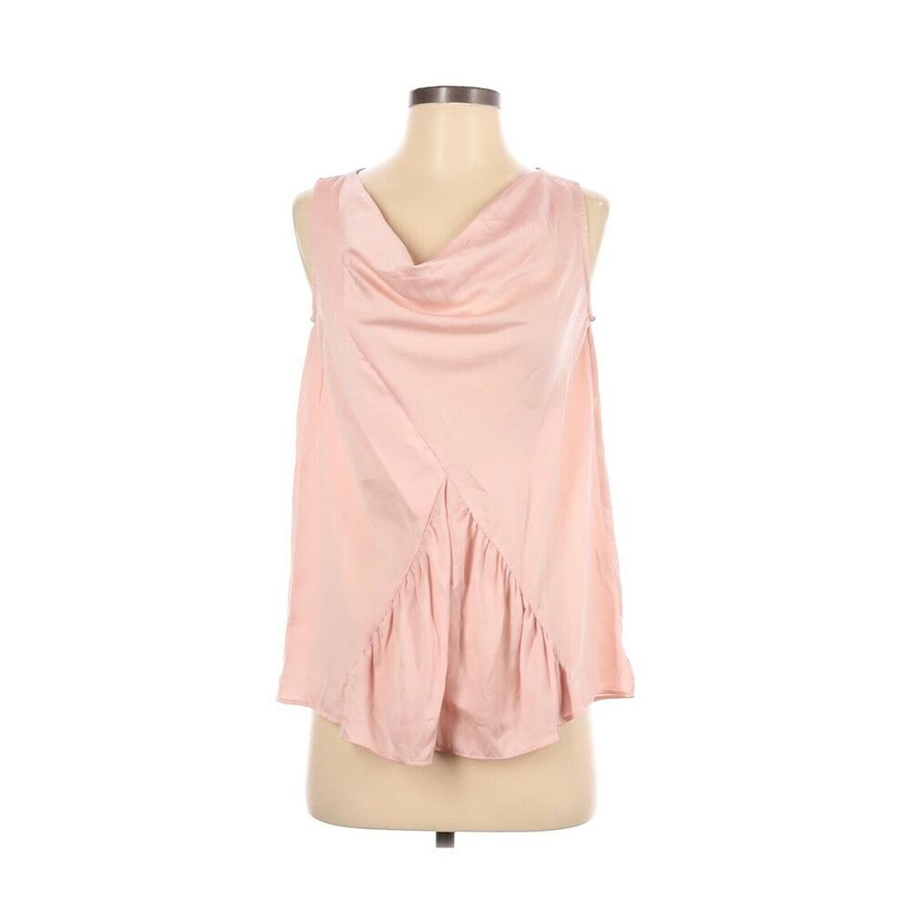 Simply Vera Wang Blouse Top Pink Pullover Sleeveless M EUC